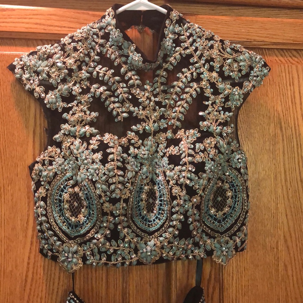 Two Piece Sherri Hill Prom Gown